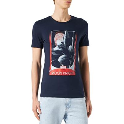 Marvel Herr Memoonxts001 T-shirt, Marinblå, S Marvel Herr Memoonxts001 T-shirt, Marinblå, S