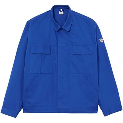 BP Workwear Basic 1485-060-13 arbetsjacka – dold trycklist – ren bomull – normal passform – storlek: 56/58 – Färg: kungsblå BP Workwear Basic 1485-060-13 arbetsjacka – dold trycklist – ren bomull – normal passform – storlek: 56/58 – Färg: kungsblå