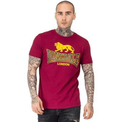 Lonsdale herr tshirt taverham, Oxblod, XL Lonsdale herr tshirt taverham, Oxblod, XL