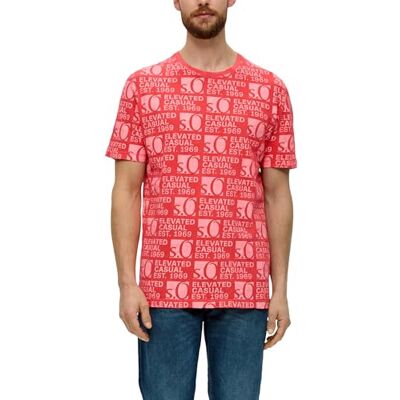 s.Oliver Herr t-shirt med heltryck, 25a4, S s.Oliver Herr t-shirt med heltryck, 25a4, S