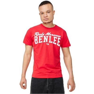 BENLEE T-shirt för män, normal passform, logotyp, röd, XL BENLEE T-shirt för män, normal passform, logotyp, röd, XL
