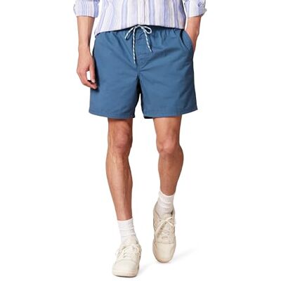 Amazon Essentials Men's Shorts 15 cm (6 tum) med dragsko innersöm, Blå, S Amazon Essentials Men's Shorts 15 cm (6 tum) med dragsko innersöm, Blå, S