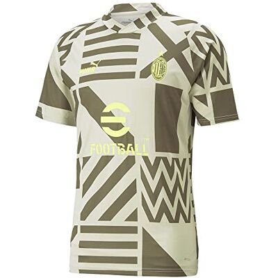PUMA Herr ACM Prematch Jersey Shirt, vårmossa, S PUMA Herr ACM Prematch Jersey Shirt, vårmossa, S