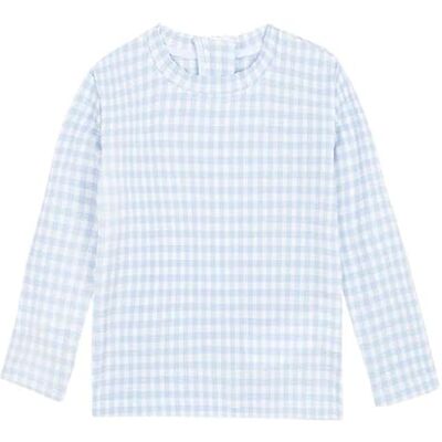 Gocco Camiseta Lycra SEERSUKER Vichy Azul kortärmad t-shirt, M Gocco Camiseta Lycra SEERSUKER Vichy Azul kortärmad t-shirt, M