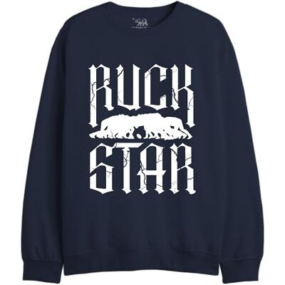 REPUBLIC OF CALIFORNIA "Ruck Star" UXREPCZSW044 Sweatshirt herr, marinblå, storlek S, Marin, S REPUBLIC OF CALIFORNIA "Ruck Star" UXREPCZSW044 Sweatshirt herr, marinblå, storlek S, Marin, S
