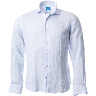 Panareha Phuket Randig linneskjorta herr blå (XL), Blå, XL Panareha Phuket Randig linneskjorta herr blå (XL), Blå, XL