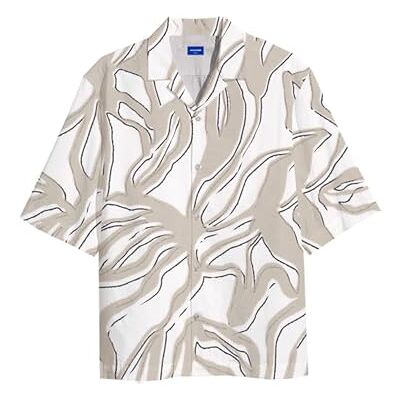 JACK & JONES Jorluke Gallery Resort Shirt Ss Tg, Ljus vit, XXL JACK & JONES Jorluke Gallery Resort Shirt Ss Tg, Ljus vit, XXL