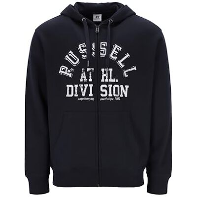 Russell Athletic A30272-NA-190 Case-Zip Through Hoody Herr Huvtröja Svart Storlek L Russell Athletic A30272-NA-190 Case-Zip Through Hoody Herr Huvtröja Svart Storlek L