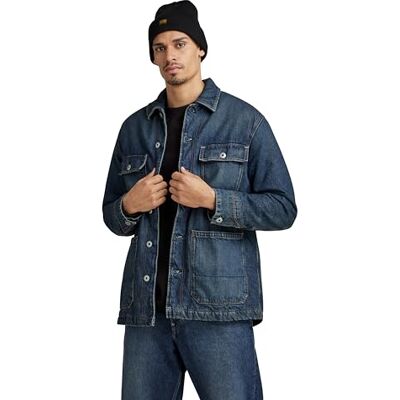 G-STAR RAW G-STAR herr Chore Vadderad Jacka Denim jacka G-STAR RAW G-STAR herr Chore Vadderad Jacka Denim jacka