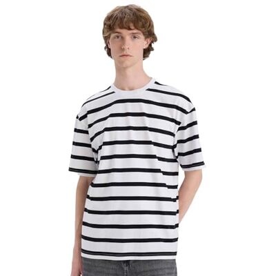 DeFacto Basic T-shirt för män – klassisk t-shirt för män Ecru L, ecru, L DeFacto Basic T-shirt för män – klassisk t-shirt för män Ecru L, ecru, L