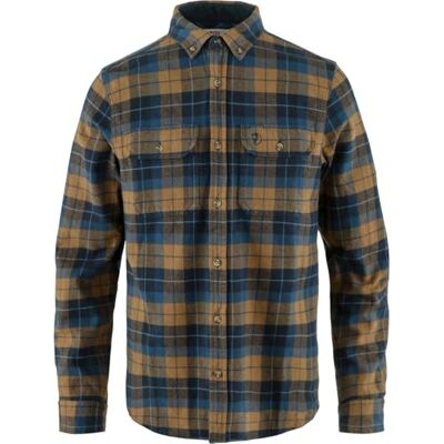 Fjällräven Singi tung flanellskjorta, mörk marinblå/buckwheat brun, M Fjällräven Singi tung flanellskjorta, mörk marinblå/buckwheat brun, M