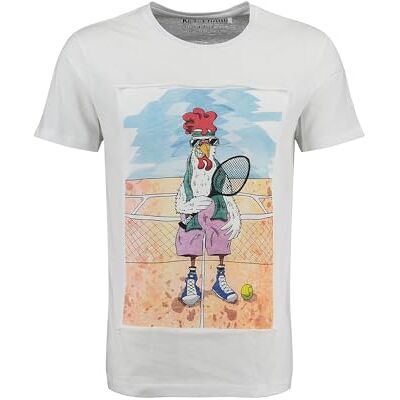 KEY LARGO KEYLARGO T-shirt för män MT KLTENNIS kyckling, Vit (1 000 st), 3XL KEY LARGO KEYLARGO T-shirt för män MT KLTENNIS kyckling, Vit (1 000 st), 3XL