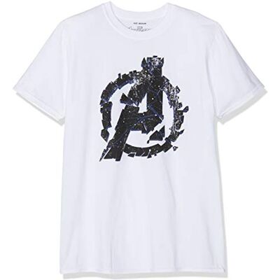 Marvel Avengers Cracked T-shirt för män, Vit (vitvit), M Marvel Avengers Cracked T-shirt för män, Vit (vitvit), M