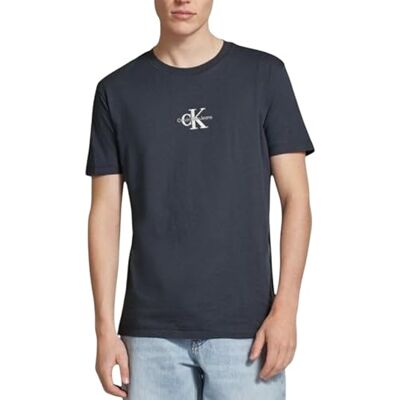 Calvin herr Monologo Tee S/S T-shirt, Ebenholts, XS Calvin herr Monologo Tee S/S T-shirt, Ebenholts, XS
