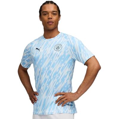 PUMA Manchester City FC Herr Uppvärmningströja 25/26, Blå (Silver Sky), XL PUMA Manchester City FC Herr Uppvärmningströja 25/26, Blå (Silver Sky), XL