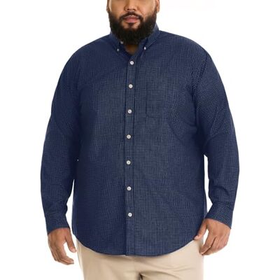 Van Heusen Skjorta med lång ärm, rynkfri poplin, Kolblå, 3XL (stor) Van Heusen Skjorta med lång ärm, rynkfri poplin, Kolblå, 3XL (stor)