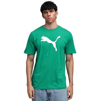 PUMA Teamrise Logo Jersey t-shirt i bomull för män PUMA Teamrise Logo Jersey t-shirt i bomull för män