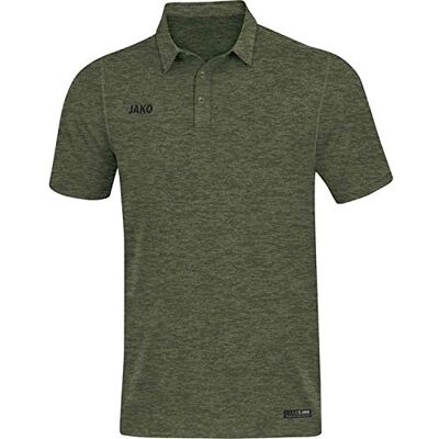 JAKO Pikétröja premium basics för män, marinmelerad, XXL, 6329 kaki smälter L JAKO Pikétröja premium basics för män, marinmelerad, XXL, 6329 kaki smälter L