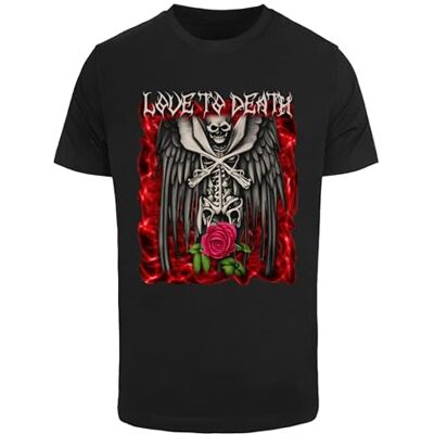 Tee herr t-shirt Love to Death, tryck t-shirt för män, grafisk t-shirt, streetwear, svart, L Tee herr t-shirt Love to Death, tryck t-shirt för män, grafisk t-shirt, streetwear, svart, L