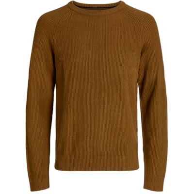 JACK & JONES Jjpannel Knit Crew Neck Aw25, Munkar rock, M JACK & JONES Jjpannel Knit Crew Neck Aw25, Munkar rock, M