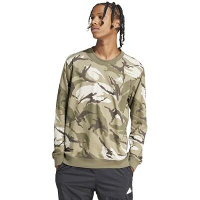 adidas herr Seasonal Essentials Camouflage Sweatshirt Tröja adidas herr Seasonal Essentials Camouflage Sweatshirt Tröja