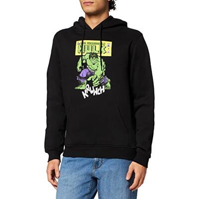 MERCHCODE Män Hulk Crunch huvor svart S varor streetwear, S MERCHCODE Män Hulk Crunch huvor svart S varor streetwear, S