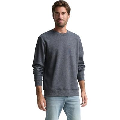 TOM TAILOR Sweatshirt för män, 19932 – Navy Grindle Structure, XXL TOM TAILOR Sweatshirt för män, 19932 – Navy Grindle Structure, XXL