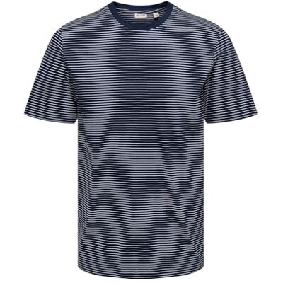 Only & Sons Onsfred Life RLX Ss Stripe Tee Noos, marinblå blazer, S Only & Sons Onsfred Life RLX Ss Stripe Tee Noos, marinblå blazer, S