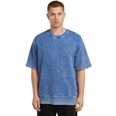 G-STAR herr Acid Wash Loose Sw Ss tröja, Blå (Acid Dutch Blue D26285-d575-h225), L G-STAR herr Acid Wash Loose Sw Ss tröja, Blå (Acid Dutch Blue D26285-d575-h225), L