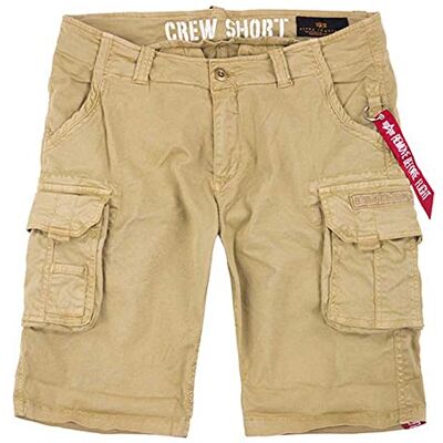 Alpha Industries Crew Short Herr Sand Alpha Industries Crew Short Herr Sand