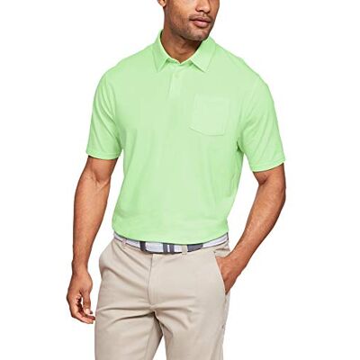 Under Armour Charged Cotton Scramble Polo, Polo T-shirt med vänster bröstficka och 2-knappars knappslå män Under Armour Charged Cotton Scramble Polo, Polo T-shirt med vänster bröstficka och 2-knappars knappslå män