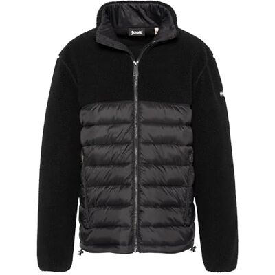Schott NYC BIG Schott SWBRIGHTON1 sherpa nylon sweatshirt svart/svart, svart, XL Schott NYC BIG Schott SWBRIGHTON1 sherpa nylon sweatshirt svart/svart, svart, XL