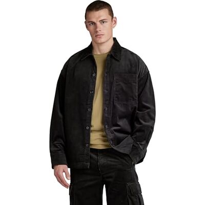 G-STAR RAW Boxy Fit skjorta, Svart (Dk Black D23007-d405-6484), S G-STAR RAW Boxy Fit skjorta, Svart (Dk Black D23007-d405-6484), S