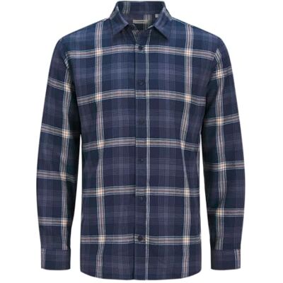 JJ REBEL JREBCHASE Check Shirt LS, Sky Captain, M JJ REBEL JREBCHASE Check Shirt LS, Sky Captain, M