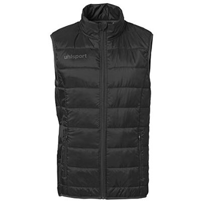 uhlsport Essential Ultra Lite Down Weste Jacka Svart/Antra Small uhlsport Essential Ultra Lite Down Weste Jacka Svart/Antra Small