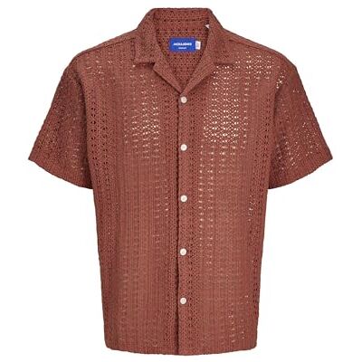 JACK & JONES JORCROCHET Shirt Resort SS STYD24, Lönnsyrap, S JACK & JONES JORCROCHET Shirt Resort SS STYD24, Lönnsyrap, S