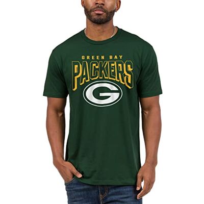 Junk Food Unisex klassisk rund hals, autentiska detaljer, passform. T-shirt, Green Bay Packers – skogsgrön, L Junk Food Unisex klassisk rund hals, autentiska detaljer, passform. T-shirt, Green Bay Packers – skogsgrön, L