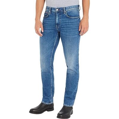 Tommy Hilfiger Herr Straight Denton STR Cleve Blue Denim Byxor, 31W / 34L, Klav blå, 31W x 34L Tommy Hilfiger Herr Straight Denton STR Cleve Blue Denim Byxor, 31W / 34L, Klav blå, 31W x 34L