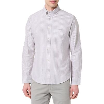 GANT REG Classic Oxford randig skjorta, Mahogny brun, XL GANT REG Classic Oxford randig skjorta, Mahogny brun, XL