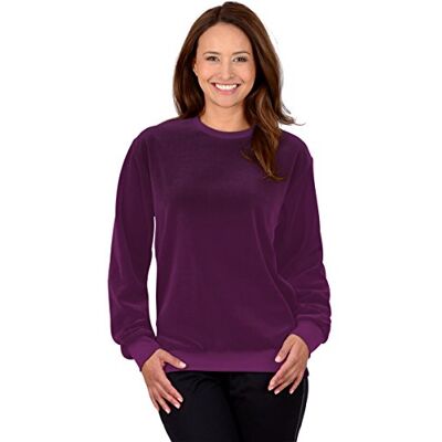 Trigema Nicki-tröja, aubergine, L Trigema Nicki-tröja, aubergine, L