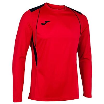 Joma Championship VII T-shirt Herr (paket med 1), röd svart, 4-5 años Joma Championship VII T-shirt Herr (paket med 1), röd svart, 4-5 años