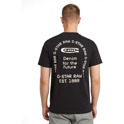 G-STAR RAW G-STAR Herr Back Gr Arch R T T-shirt, Svart (Dk Black D26047-c336-6484), XS G-STAR RAW G-STAR Herr Back Gr Arch R T T-shirt, Svart (Dk Black D26047-c336-6484), XS