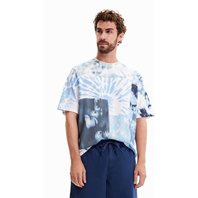 Desigual Mäns TS_Jesus 5066 Sky Blue Shirt, M, blå, M Desigual Mäns TS_Jesus 5066 Sky Blue Shirt, M, blå, M