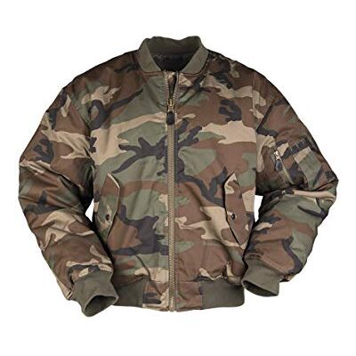 Mil-Tec MA-1 flygjacka Woodland, Skog, 3XL Mil-Tec MA-1 flygjacka Woodland, Skog, 3XL