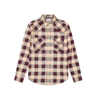 Wrangler Western Shirt för män, Björk blå, S Wrangler Western Shirt för män, Björk blå, S