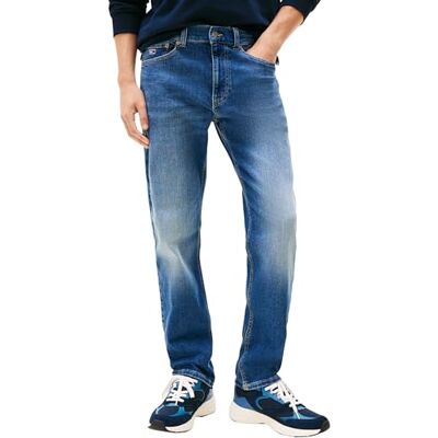Tommy Jeans Herr Ryan Slim STR DH0235 DM0DM210541A5036 Rak, Denim (Denim Medium), 3638, Denim (denim medium), 36W x 38L Tommy Jeans Herr Ryan Slim STR DH0235 DM0DM210541A5036 Rak, Denim (Denim Medium), 3638, Denim (denim medium), 36W x 38L