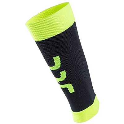 UYN Calf Fly Man strumpa svart/gul fluor M UYN Calf Fly Man strumpa svart/gul fluor M