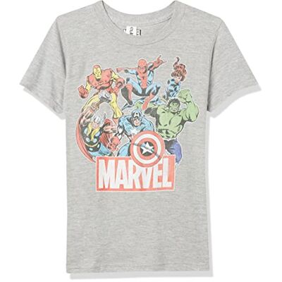 Marvel Heroes of Today Short Sleeve T-Shirt, T-shirts för barn, gråmelerad, 104, Gråmelerad, 104 Marvel Heroes of Today Short Sleeve T-Shirt, T-shirts för barn, gråmelerad, 104, Gråmelerad, 104