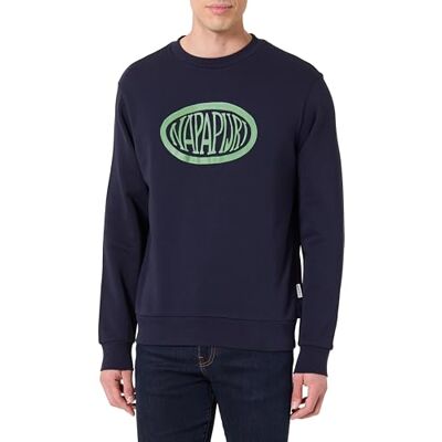Napapijri Bine Navy Sweatshirt, Blå, L Napapijri Bine Navy Sweatshirt, Blå, L