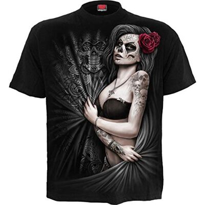 Spiral T-shirt för män, svart, S Spiral T-shirt för män, svart, S
